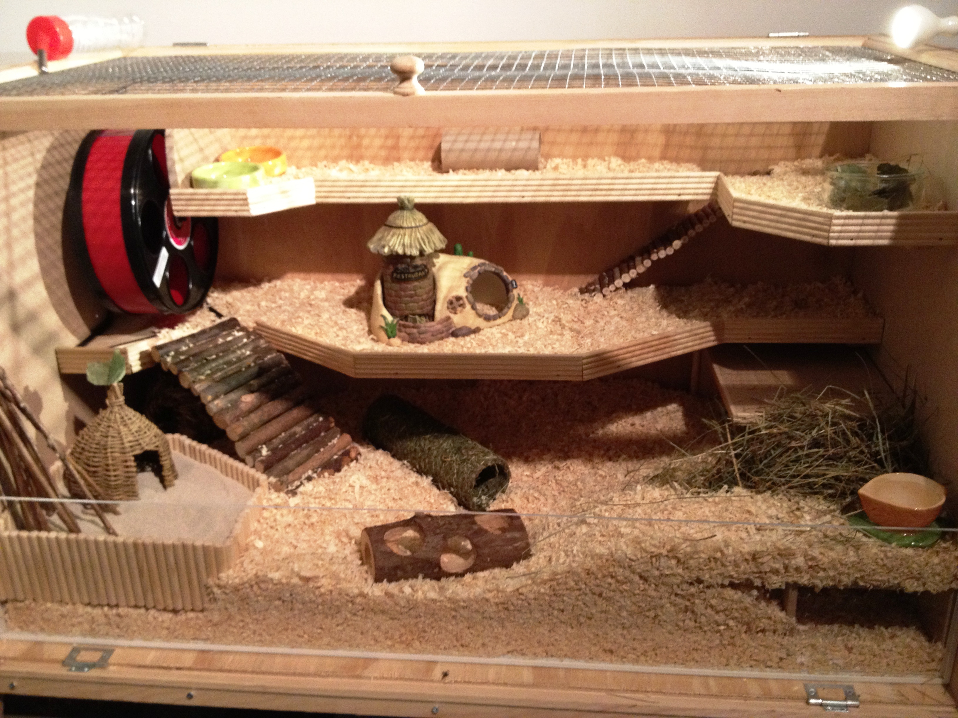 Wood DIY Hamster Cage